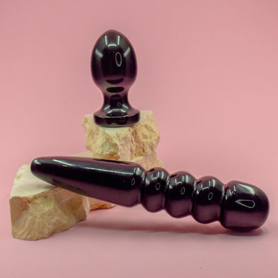 Black Obsidian Anal Play Bundle Wands of Lust Co