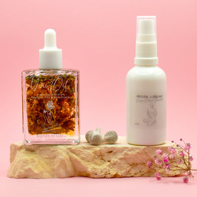 Divine Feminine Radiance Bundle: Yoni Oil, Yoni Pearls & Arousal Oil - Wands of Lust Co