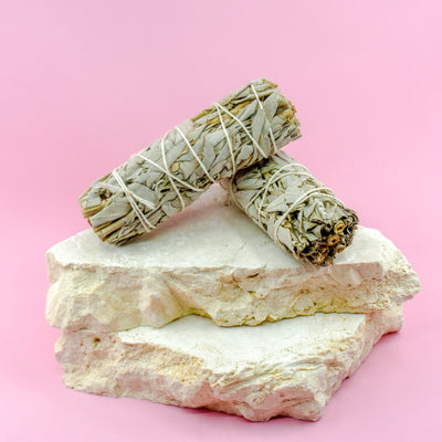 Medium white sage smudge stick - Wands of Lust Co