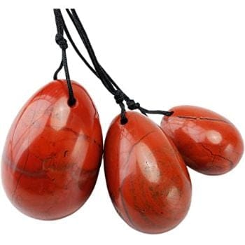 Red Jasper Yoni Eggs - Set of 3 Wands of Lust Co