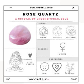 Self Pleasure Rose Quartz Gift box - Wands of Lust Co