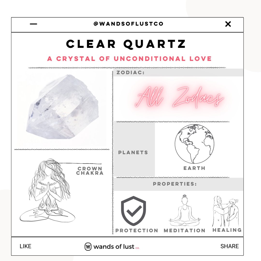 Venus Clear Quartz Wand - Wands of Lust Co