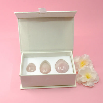 White Jade Yoni Egg - Set of 3 Wands of Lust Co